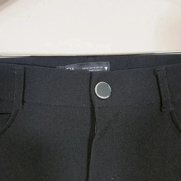 ZARA | SLIT RIBBED FLARE TROUSER - Picture 9 of 14